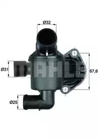 Термостат в корпусе TI3587 MAHLE