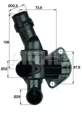 Авто термостат TI687 MAHLE