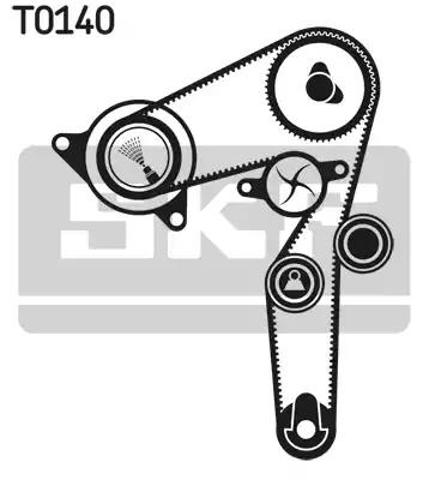 ГРМ ремни, комплект VKMC02179 SKF