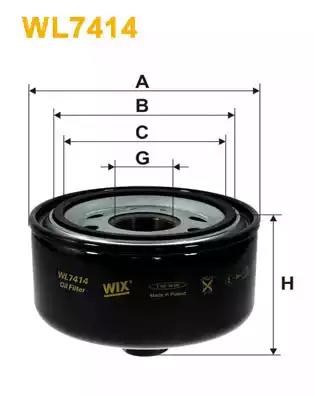 WIX WL7414 Масляный фильтр в наличии Черновцы