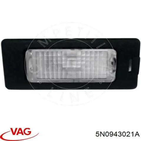 Фонарь подсветки заднего номера 5N0943021A VAG