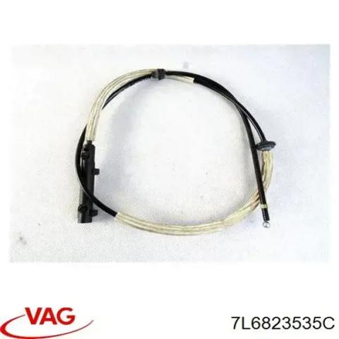 Трос открывания капота, задний 7L6823535C VAG