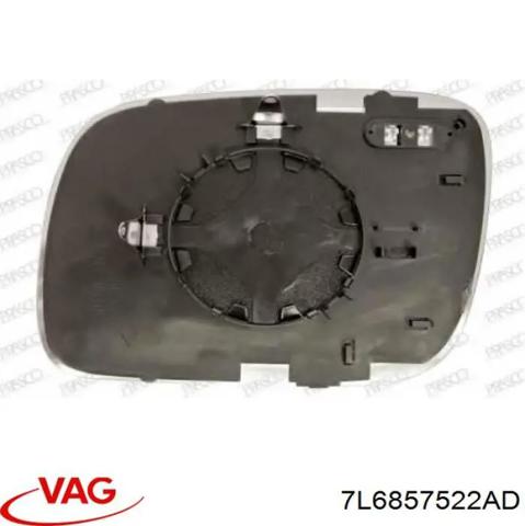 Зеркальный элемент правого зеркала заднего вида 7L6857522AD VAG