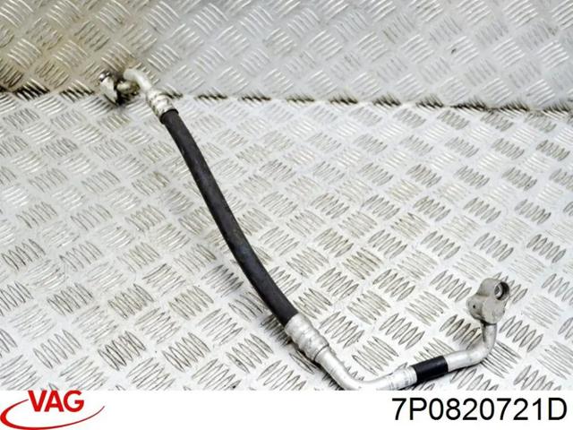 Трубка кондиционера от компрессора к радиатору 7P0820721D VAG