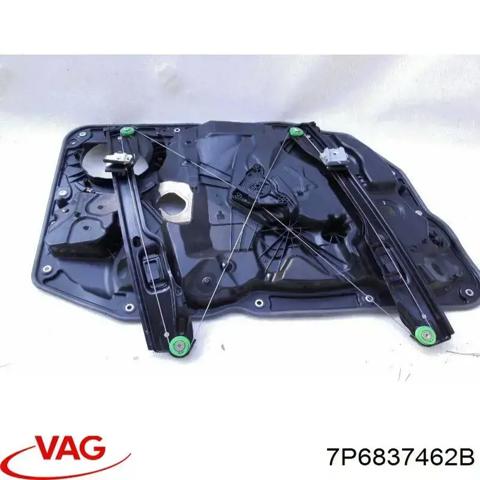 Механизм стеклоподъемника двери передней, правой 7P6837462B VAG