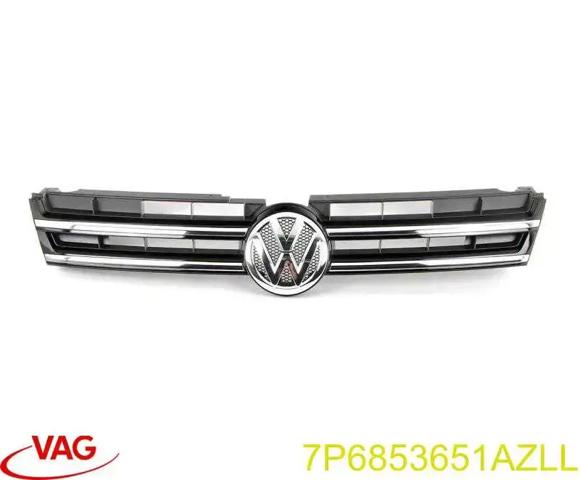 Облицовка радиатора 7P6853651AZLL VAG