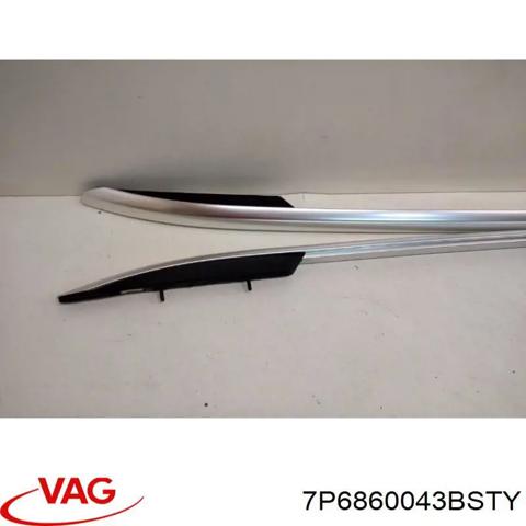 Рейлинг крыши левый 7P6860043BSTY VAG