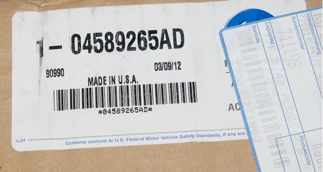 CHRYSLER 04589265AD Механизм стеклоподъемника двери передней левой в наличии Черновцы