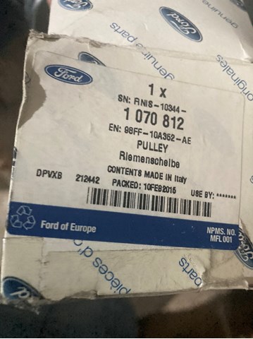 FORD 1070812 Шкив генератора в наличии Каменское
