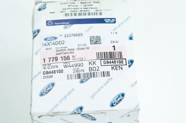 FORD 1779156 Блок кнопочных переключателей рулевого колеса в наличии Харьков