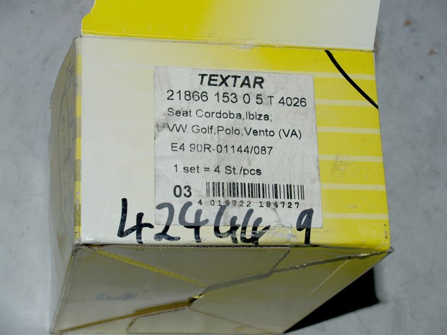 TEXTAR 2186601 Передние тормозные колодки в наличии Тернополь