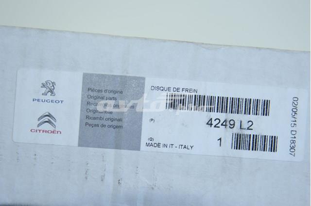 4249L2 PEUGEOT Диск тормозной передний купить в Ровно