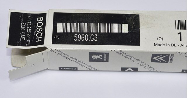 5960G3 PEUGEOT Свечи зажигания купить в Николаев