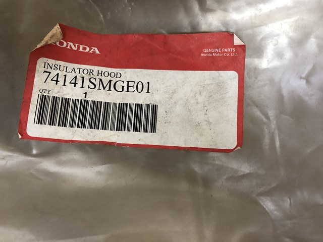 HONDA 74141SMGE01 Шумоизоляция капота в наличии Тернополь