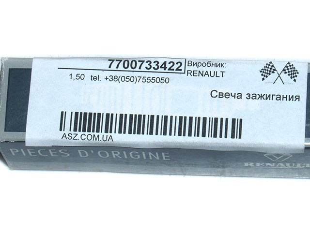 7700733422 RENAULT Свечи зажигания купить в Киев