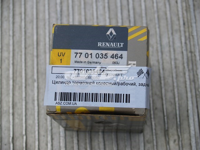 RENAULT 7701035464 Цилиндр тормозной колесный рабочий задний в наличии Днепр