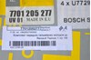 Передние тормозные колодки 7701205277 RENAULT