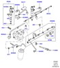 Трубка высокое давление цилиндры 1,3 и 5 freelander, range rover MJN000010L