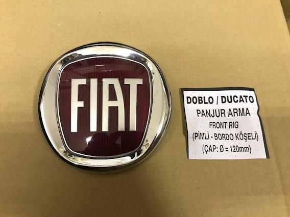 Эмблема (значок) для fiat doblo / ducato 120 мм  ( аналог ) 735456780