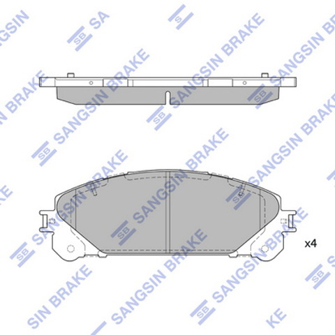 Колодки тормозные SP2137 HI-Q