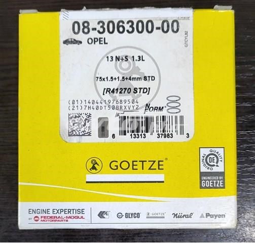 GOETZE 0830630000 Комплект поршневых колец на 1 цилиндр, стандарт в наличии Каменское