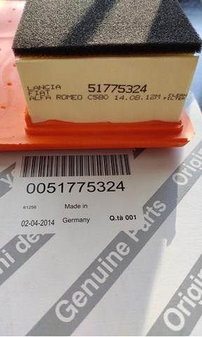 51775324 FIAT Фильтр воздушный купить в Украина