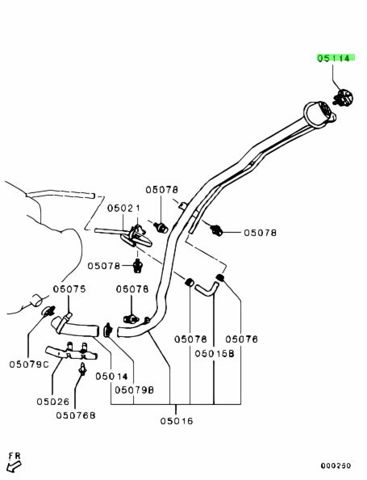 Крышка топливного Бака 1711A014 MATOMI