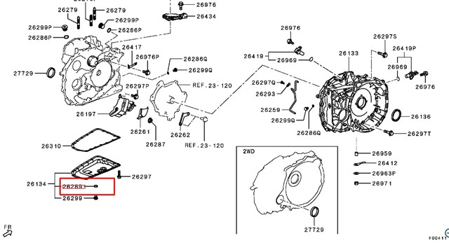 2705a013 mitsubishi прокладка