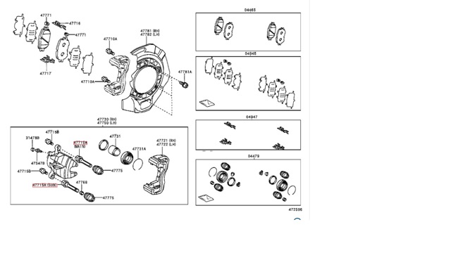 4771522070 Направляющая суппорта переднего купить Павлоград