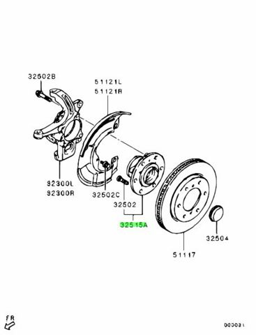 Подшипник в сборе со ступицей передний KLPMS040 NTY