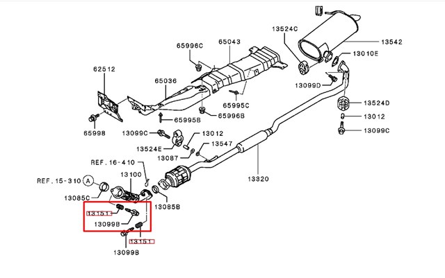 Пружина болта кріплення колектора MR431024 Mitsubishi