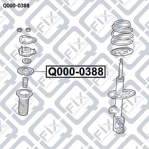 Подшипник опоры амортизатора Q0000388 Q-FIX