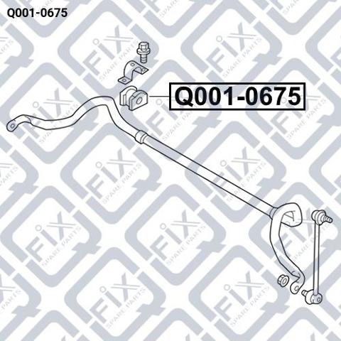 Разрезная втулка стабилизатора Q0010675 Q-FIX