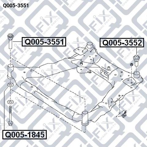 Q0053551 Q-FIX Сайлентблок купить в Житомир