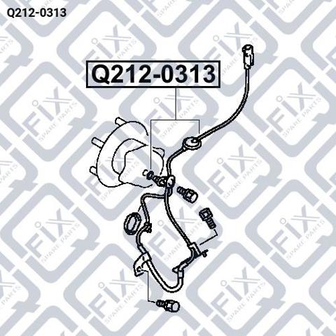 Датчик АБС (ABS) задний, правый Q2120313 Q-FIX