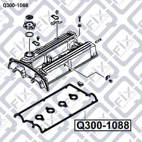 Прокладка клапанной крышки двигателя Q3001088 Q-FIX