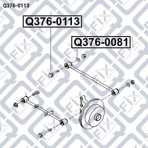 Q3760113 Q-FIX Болт крепления заднего развального рычага, внутренний купить в Киев