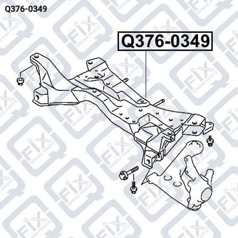 Балка передней подвески (подрамник), передняя Q3760349 Q-FIX