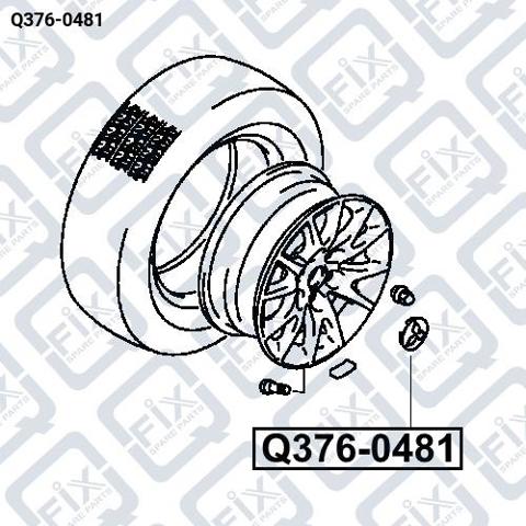 Q3760481 Q-FIX Колпак колесного диска купить в Кривой Рог