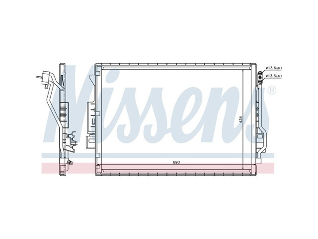 Конденсатор кондиционера 940137 NISSENS