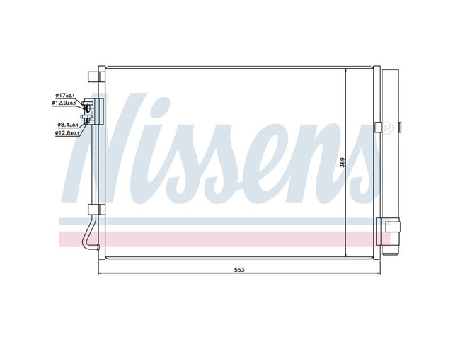 NISSENS 940243 Радиатор кондиционера в наличии Львов