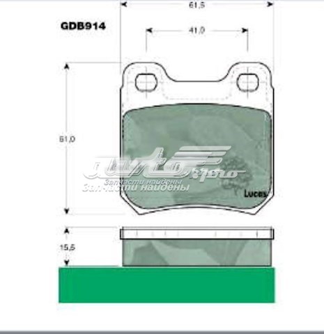 ABS 36624 Задние тормозные колодки в наличии Кривой Рог