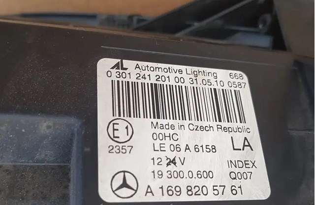 MERCEDES 1698205761 Левая фара в наличии Кривой Рог
