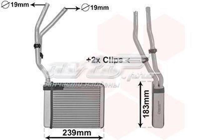 FORD 1824911 Радиатор печки в наличии Ирпень