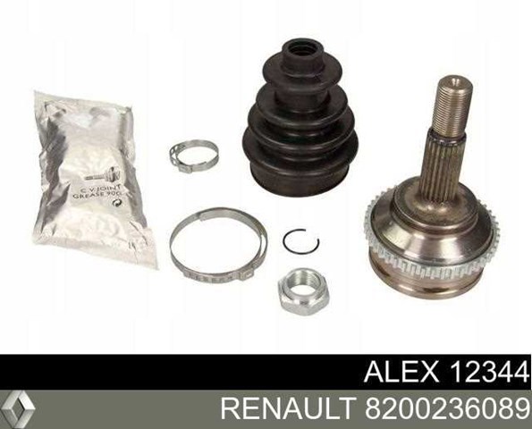 RENAULT 8200236089 Полуось (привод) передняя правая в наличии Запорожье