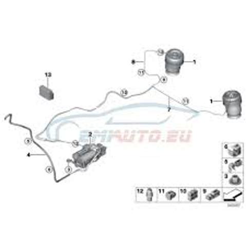 Блок управления пневмоподвеской 37146860387 BMW