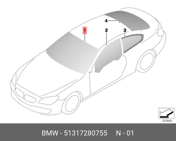 Автомобильные стекла 51317143290 BMW