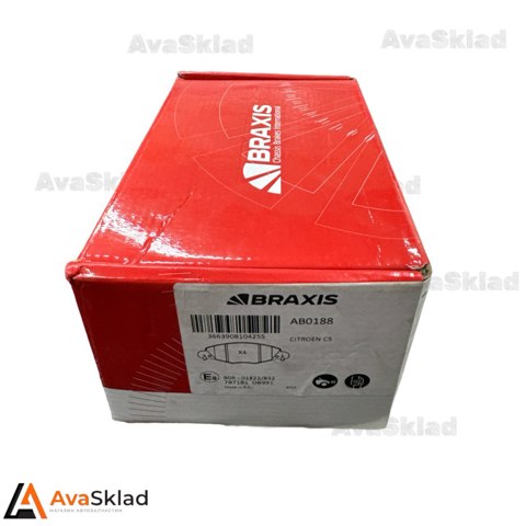 Колодки тормозные дисковые комплект AB0188 BRAXIS