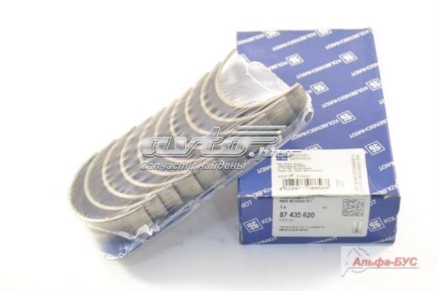 87435620 KOLBENSCHMIDT Вкладыши коленвала коренные, комплект, 2-й ремонт (+0,50) купить в Кривой Рог