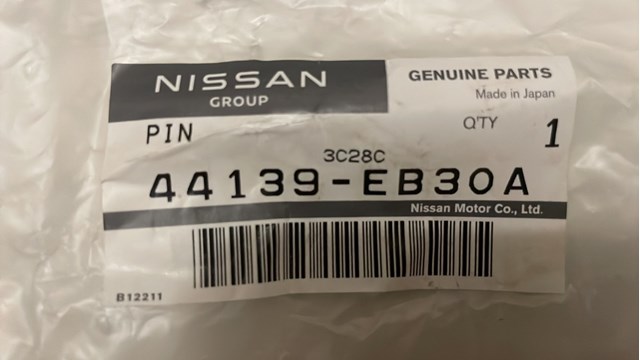 NISSAN 44139EB30A Направляющая суппорта переднего верхняя в наличии Житомир